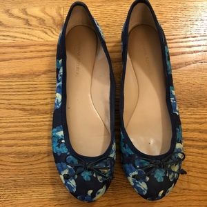Blue Floral flats